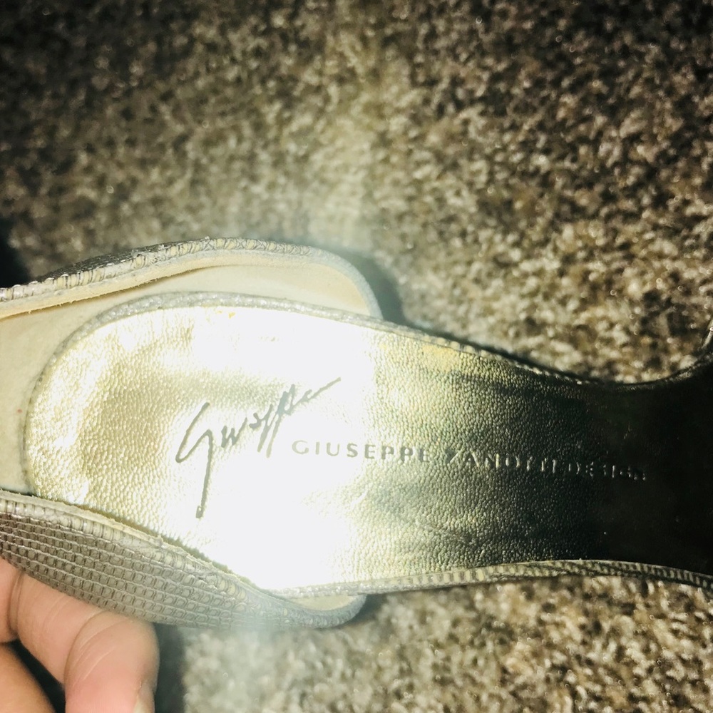 Giuseppe Zanetti Woman’s silver Heels Size 37 - Picture 7 of 8